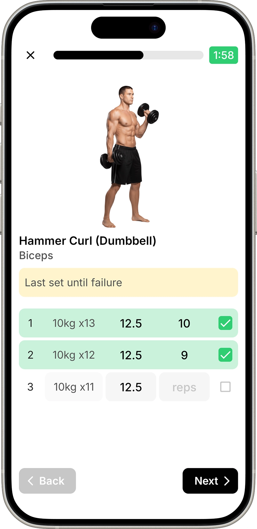 Liftistic app screenshot